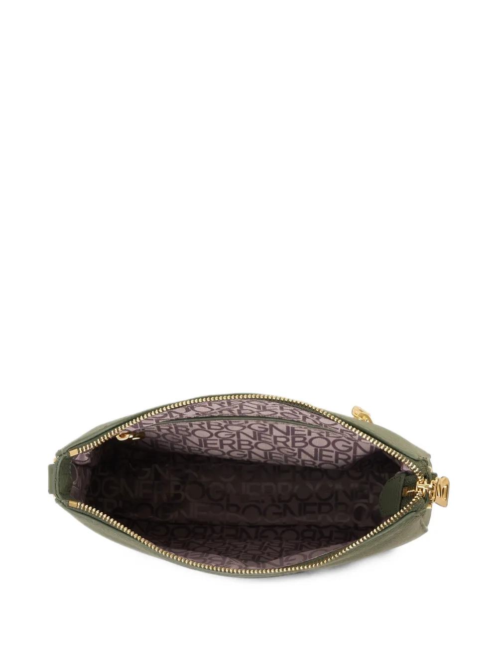 BOGNER Bozen Hedwig leather crossbody bag Groen