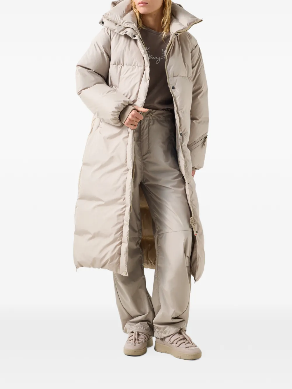 BOGNER FIRE+ICE Fleury Steppmantel mit Kapuze - Nude