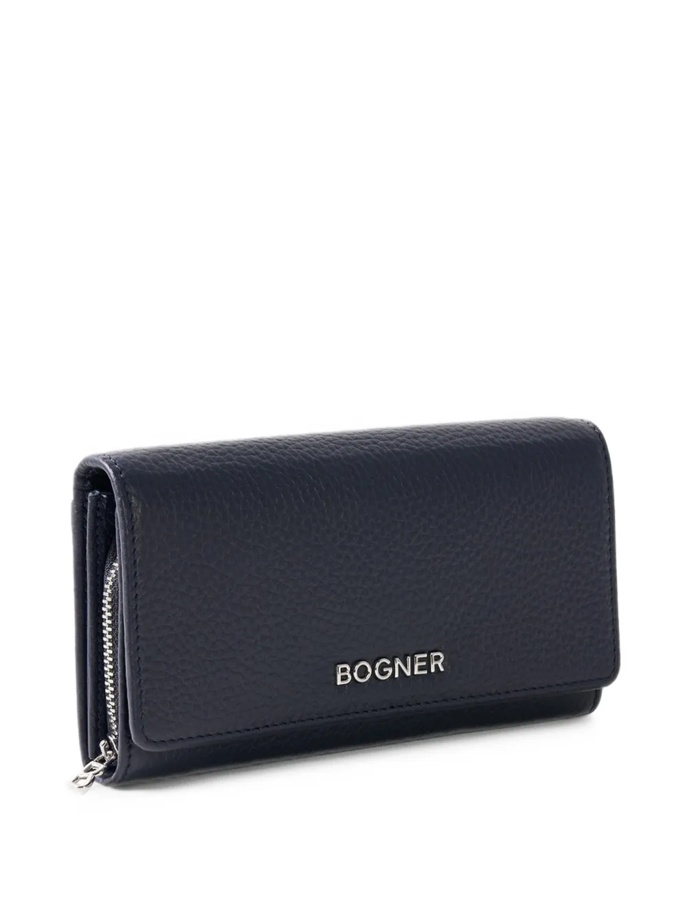 BOGNER Wallis Violetta grained leather wallet Blauw