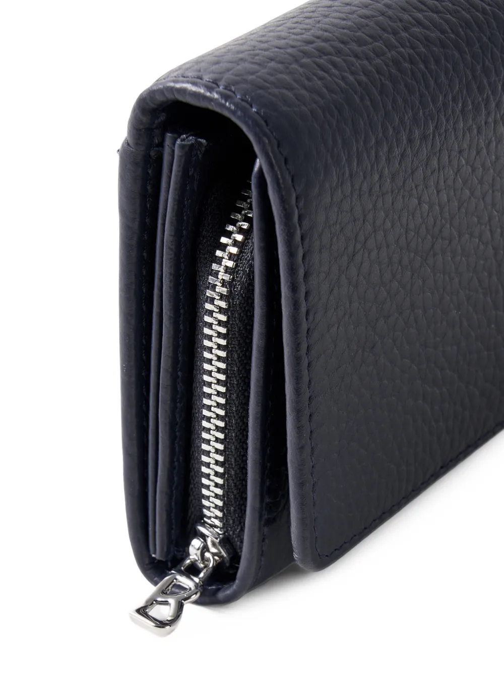 BOGNER Wallis Violetta grained leather wallet Blauw