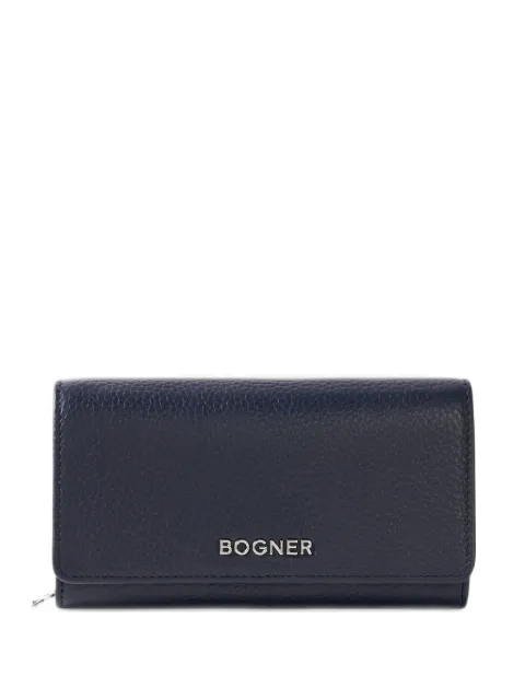 BOGNER Wallis Violetta grained leather wallet