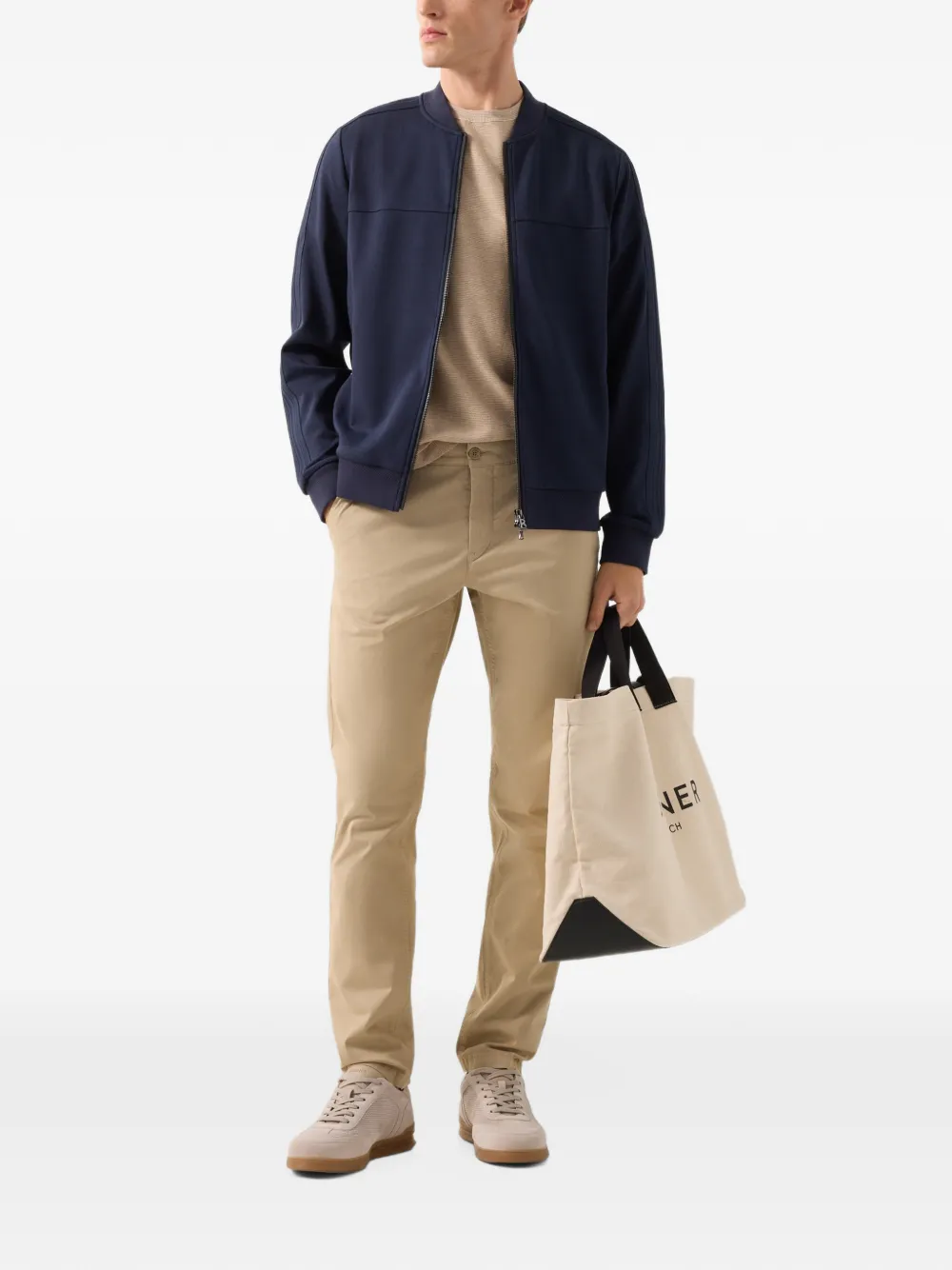 BOGNER Horton crew-neck sweater Beige