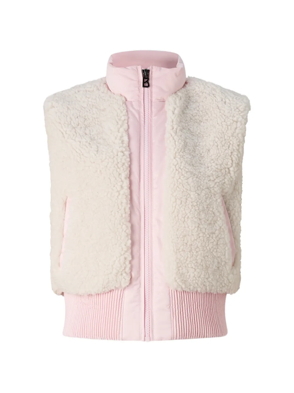 Bogner Kids Glitter layered two-in-one puffer jacket Roze