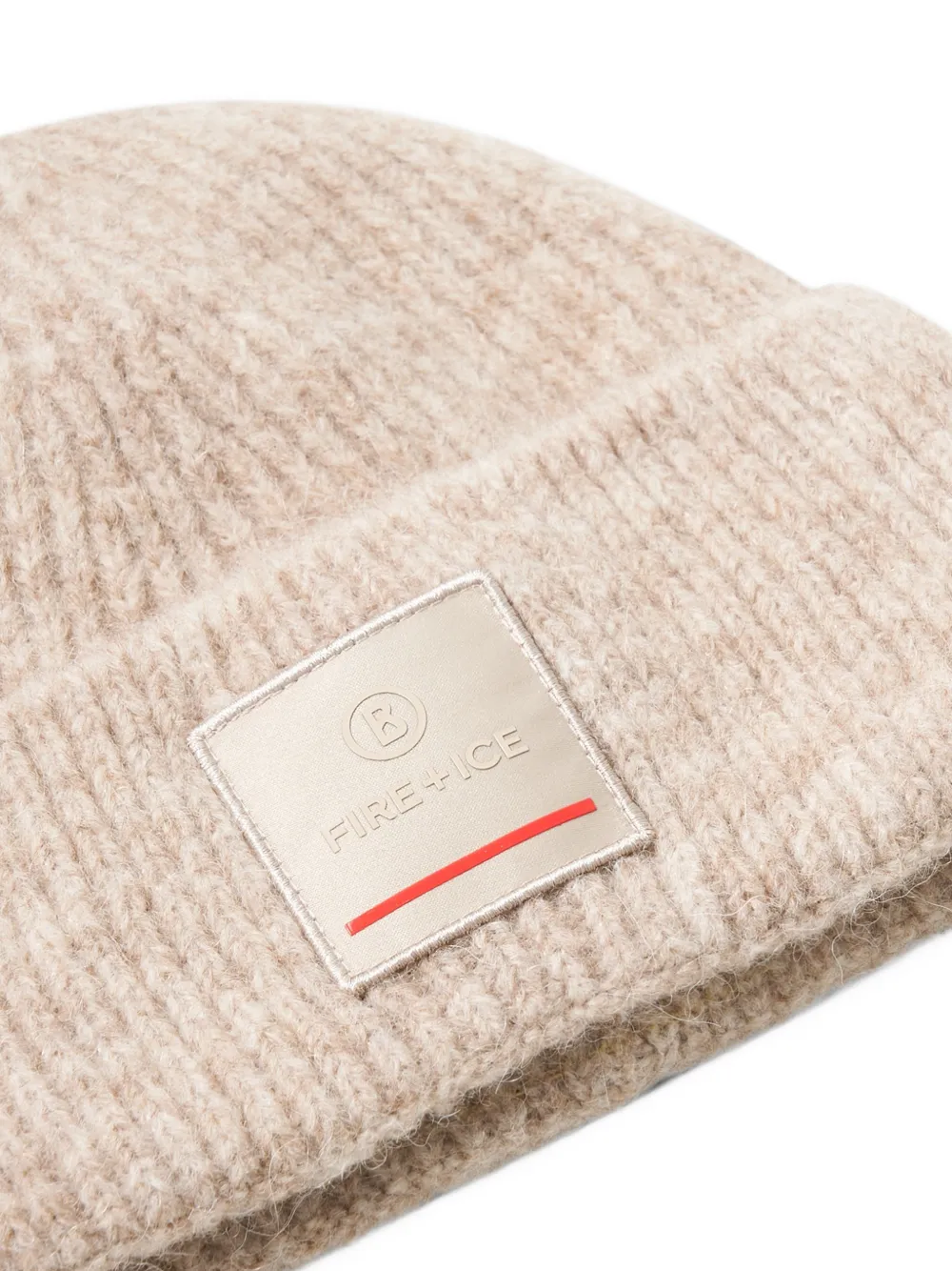 BOGNER FIRE+ICE Tuana logo-patch beanie hat Beige