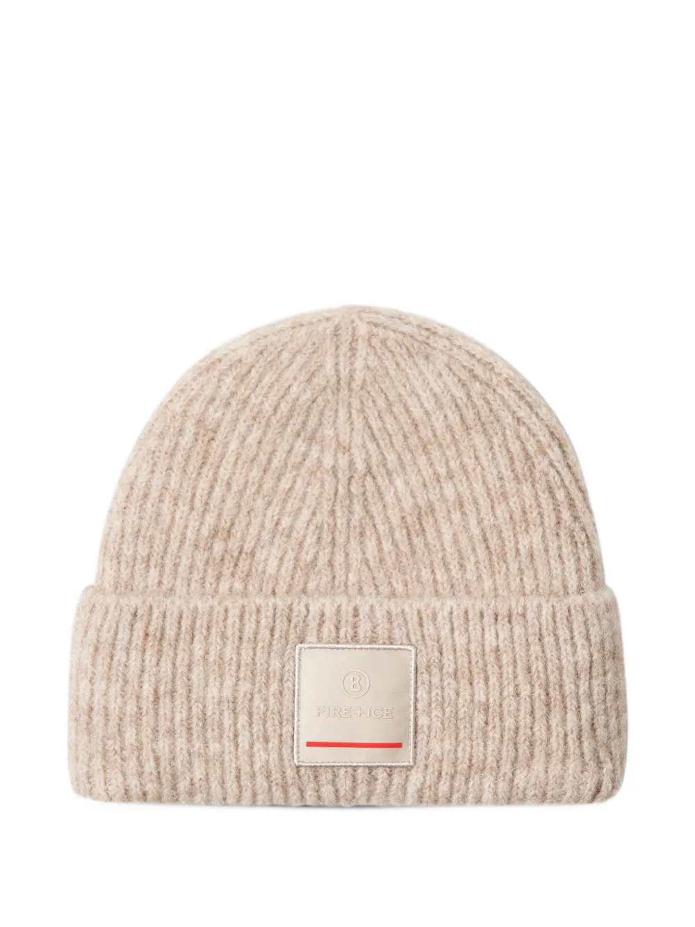 BOGNER FIRE+ICE Tuana logo-patch beanie hat Beige