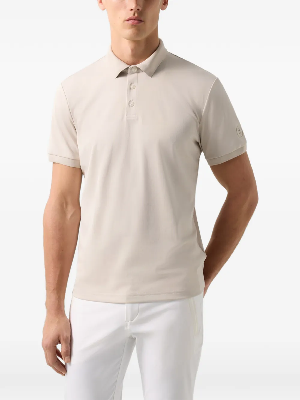 BOGNER Daniel logo-print polo shirt Beige