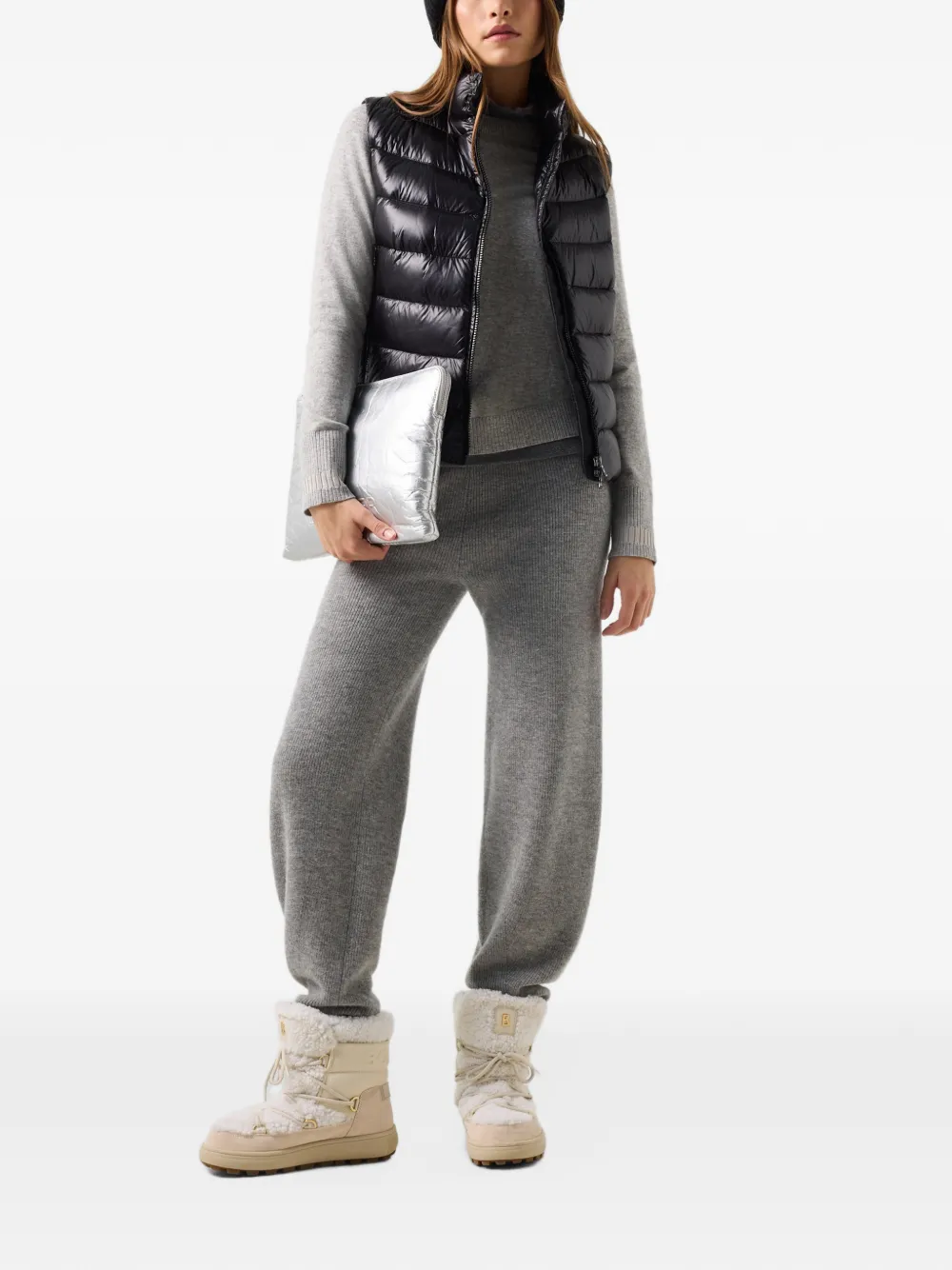 BOGNER Vanessa logo-plaque sweater Grijs