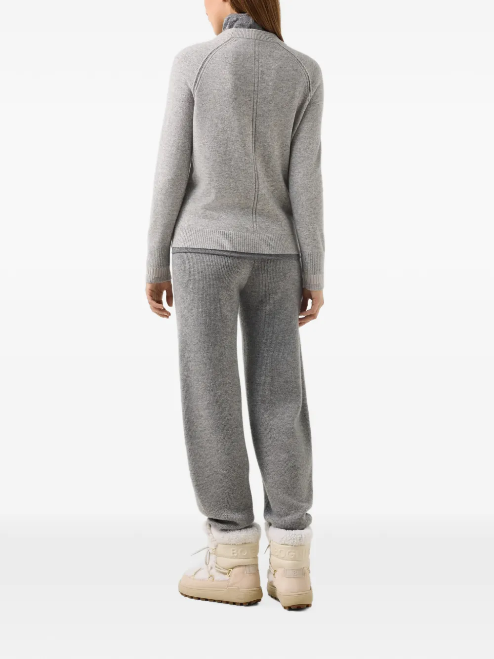 BOGNER Vanessa logo-plaque sweater Grijs