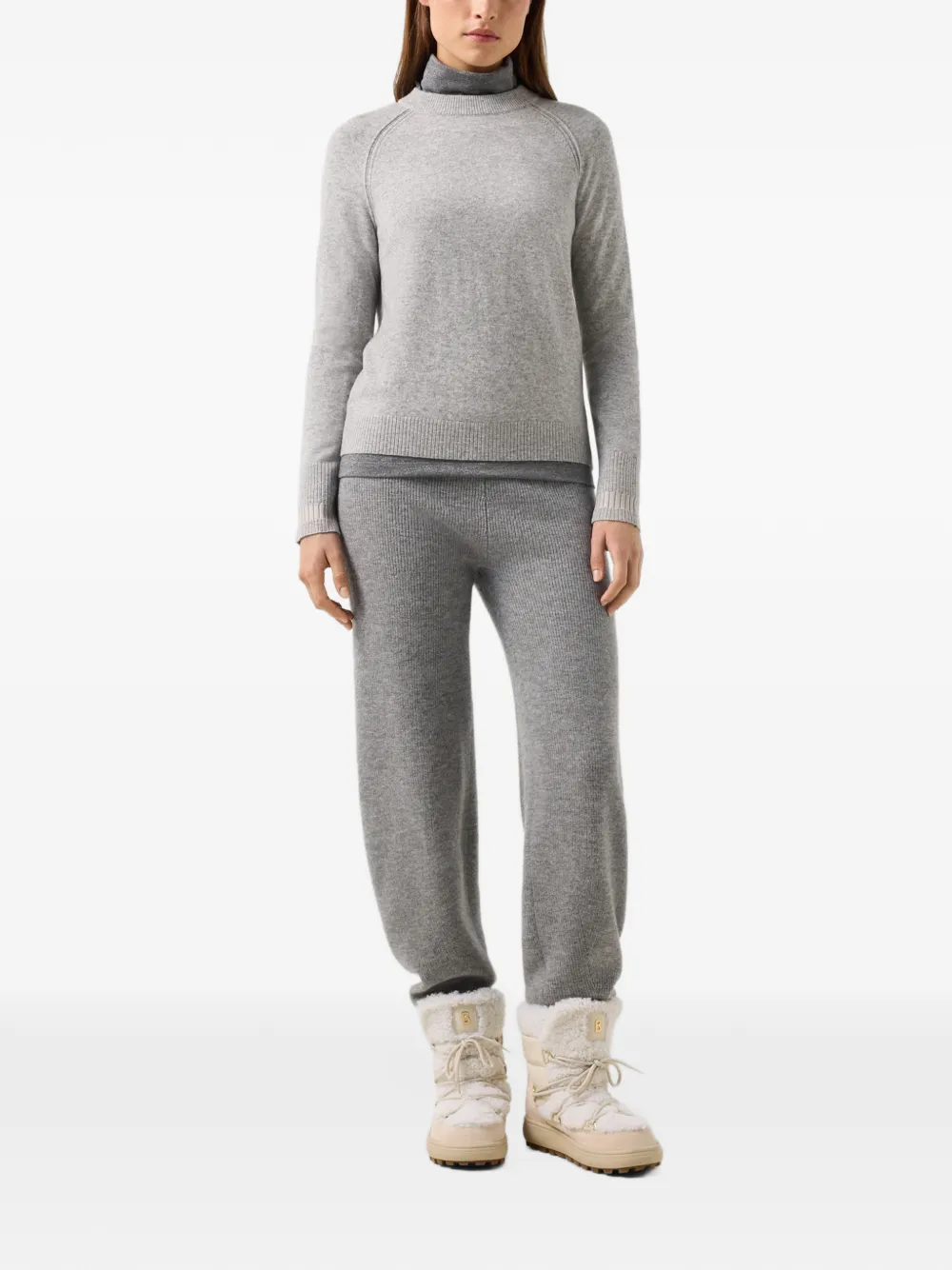 BOGNER Vanessa logo-plaque sweater Grijs