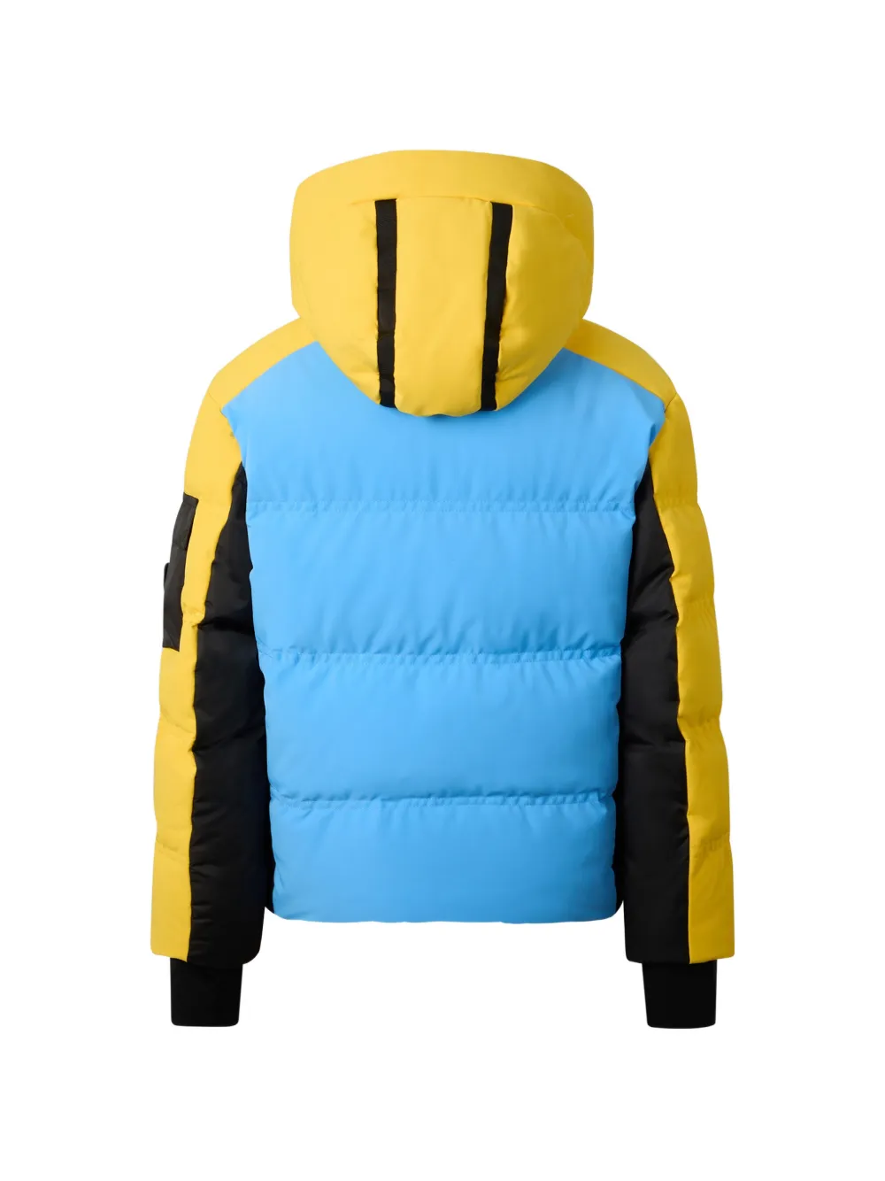 Bogner Kids Pablo colour-block quilted jacket Geel