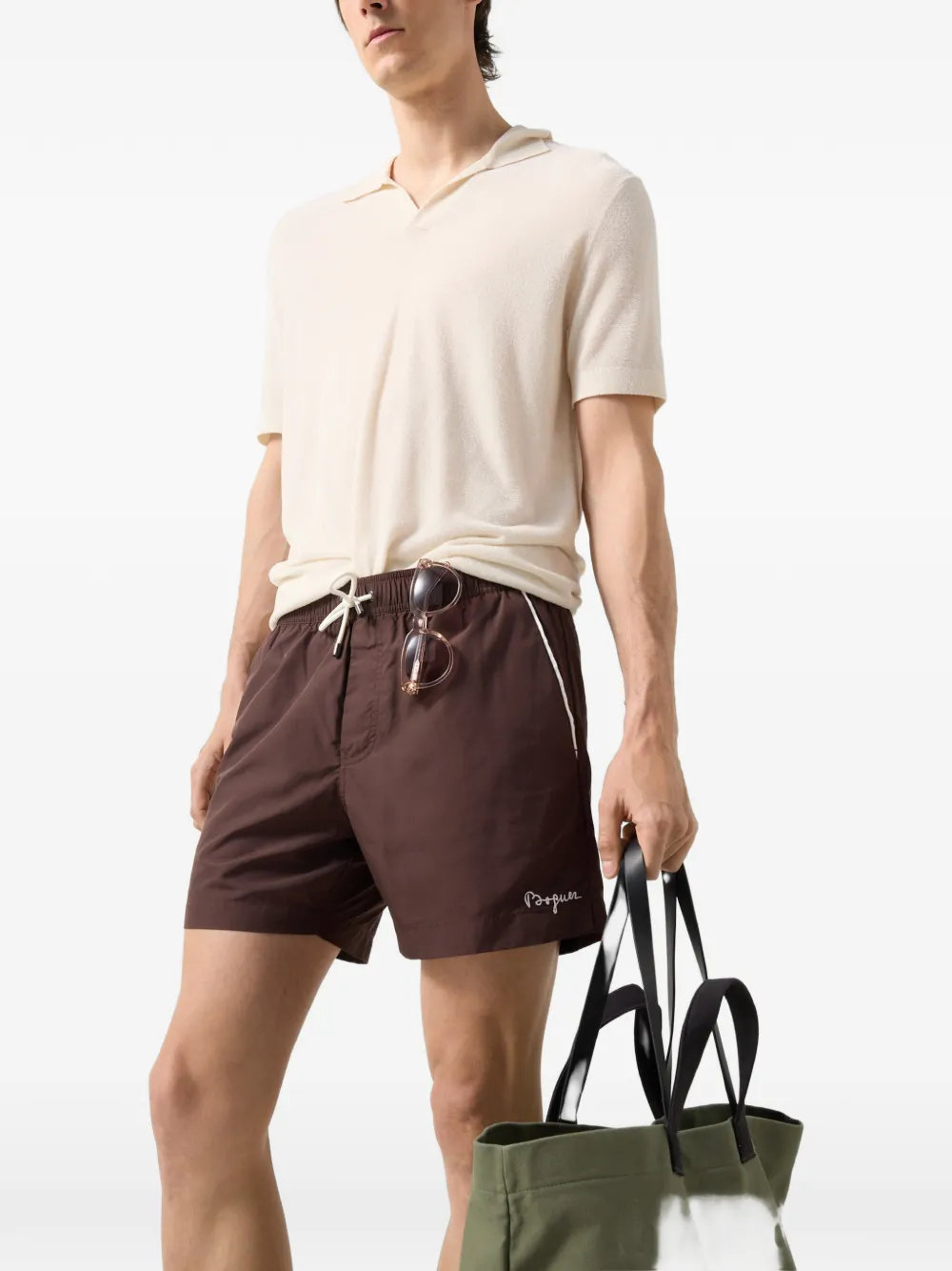 BOGNER Paul piping swim shorts Bruin