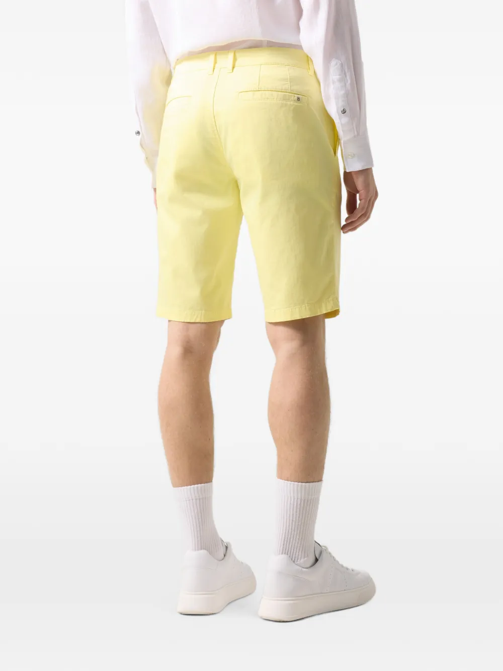 BOGNER Miami cotton chino shorts Geel