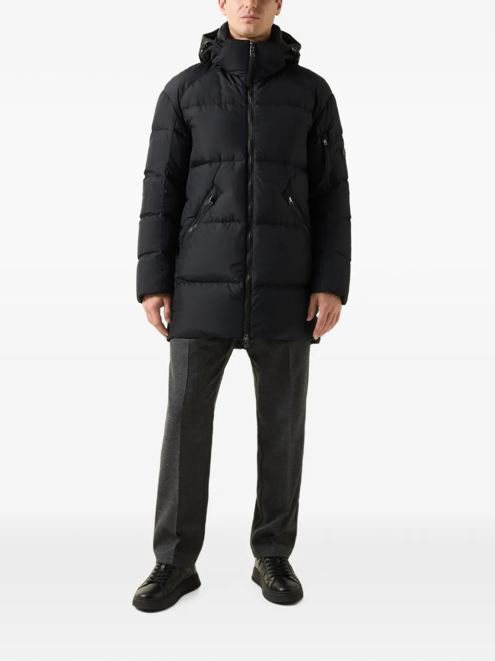 BOGNER Jones quilted padded coat Zwart