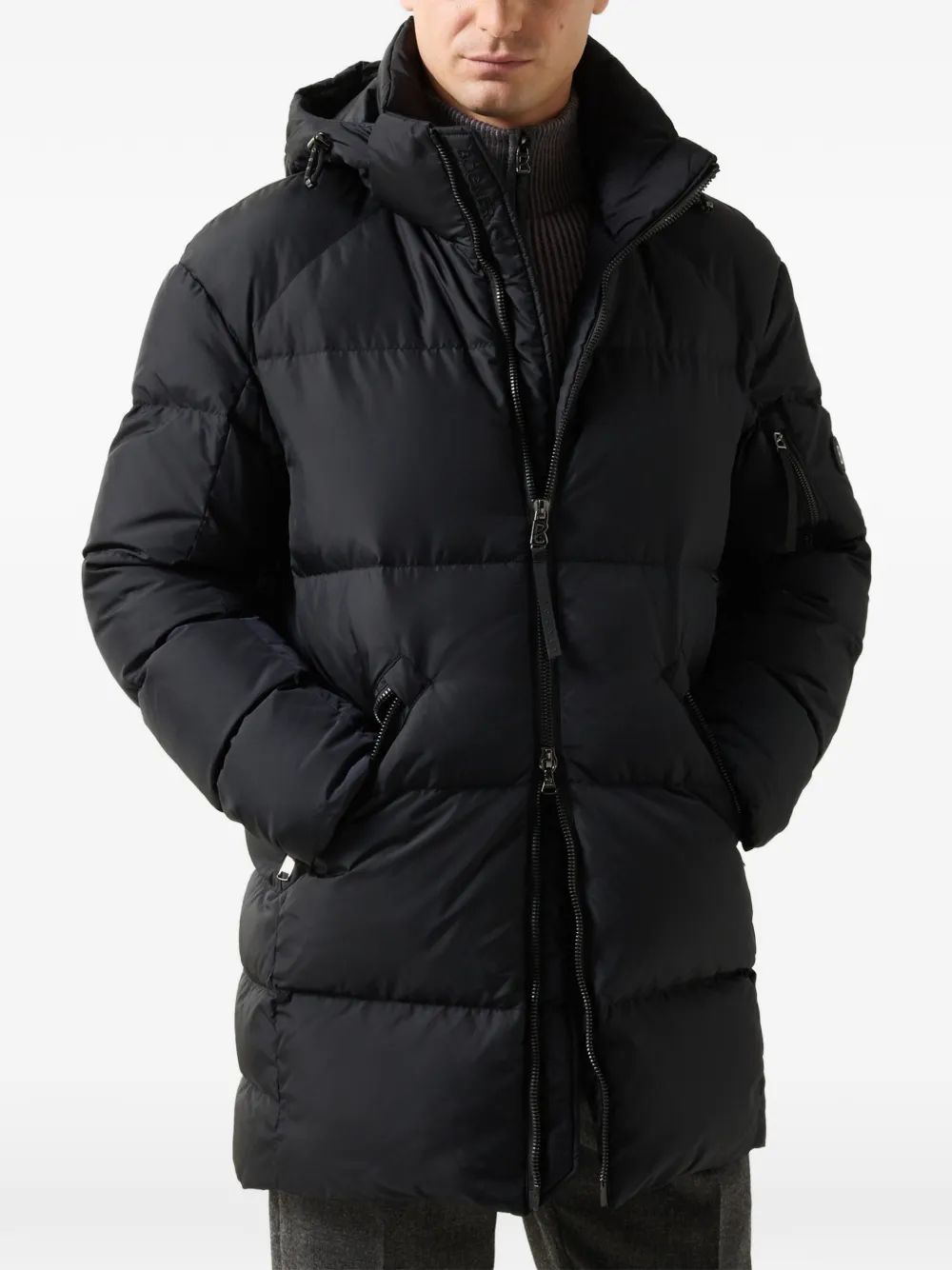 BOGNER Jones quilted padded coat Zwart