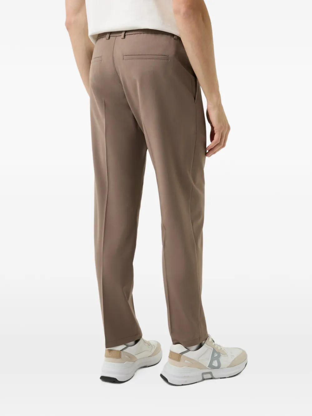 BOGNER Marcus pressed-crease straight-leg trousers Bruin