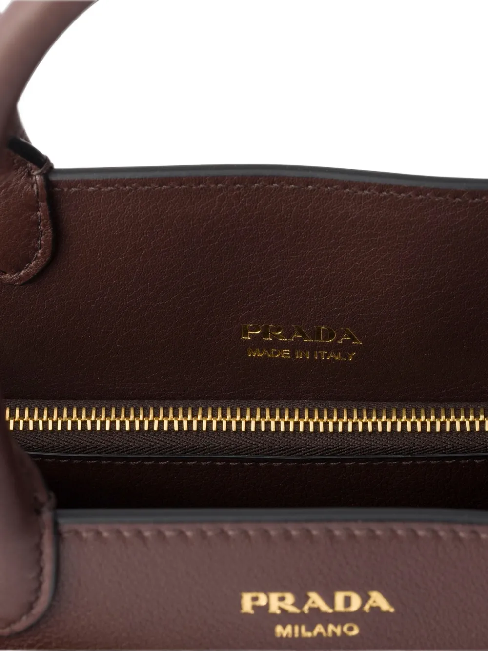 Prada Prelude large leather handbag Bruin