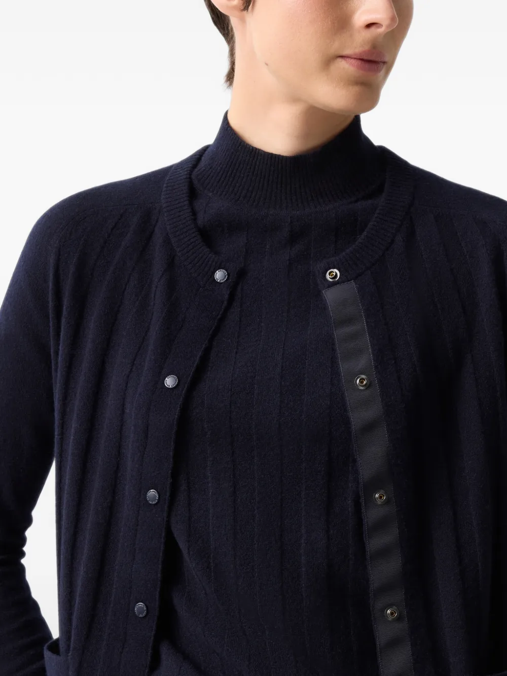 BOGNER Tanja ribbed cardigan Blauw