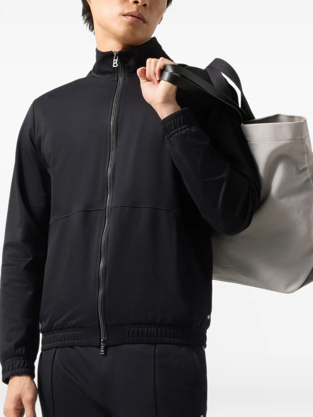 BOGNER Rupert high-neck lightweight jacket Zwart