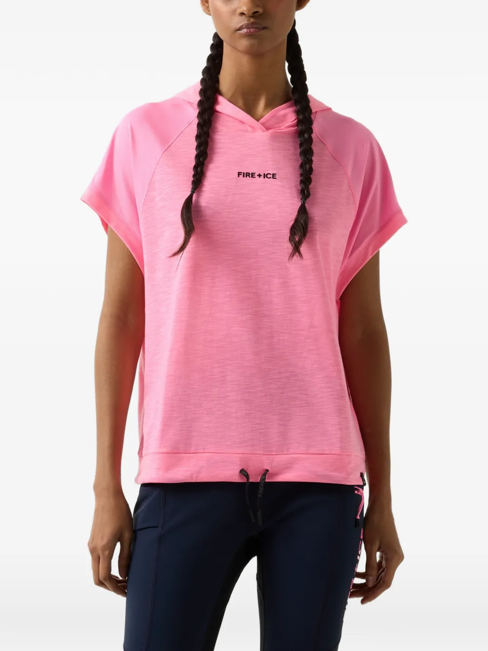 BOGNER FIRE+ICE Damia short-sleeve hoodie Roze