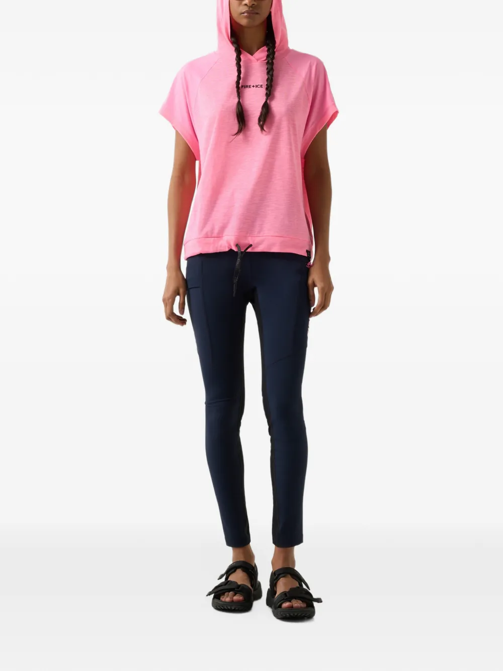 BOGNER FIRE+ICE Damia short-sleeve hoodie Roze