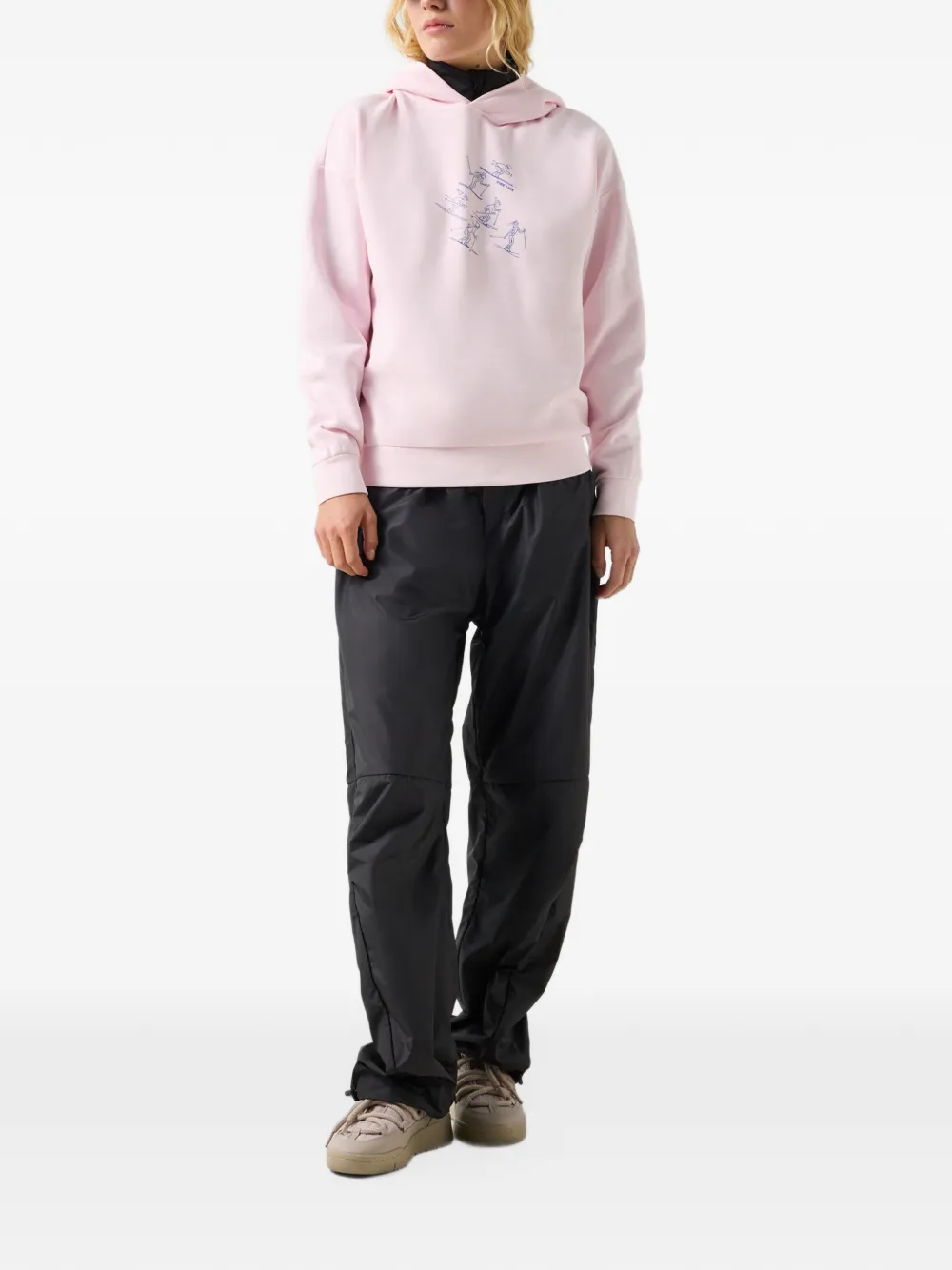 BOGNER FIRE+ICE Sibel graphic-print hoodie Roze