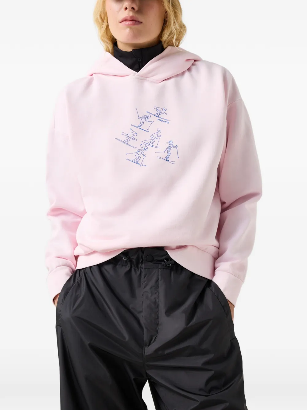 BOGNER FIRE+ICE Sibel Hoodie mit Grafikprint - Rosa