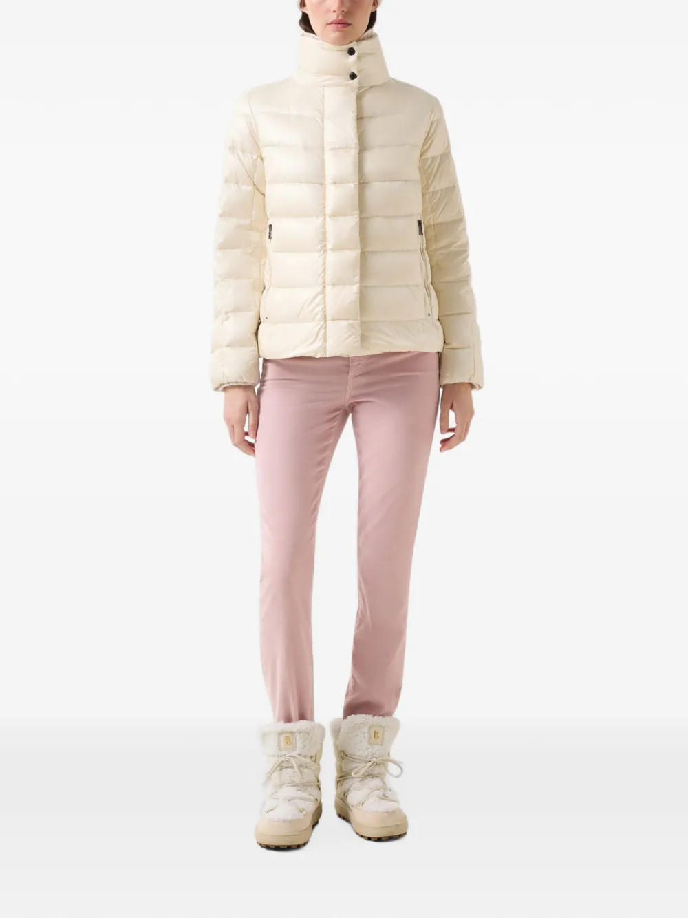 BOGNER Marcy high-neck puffer jacket Wit