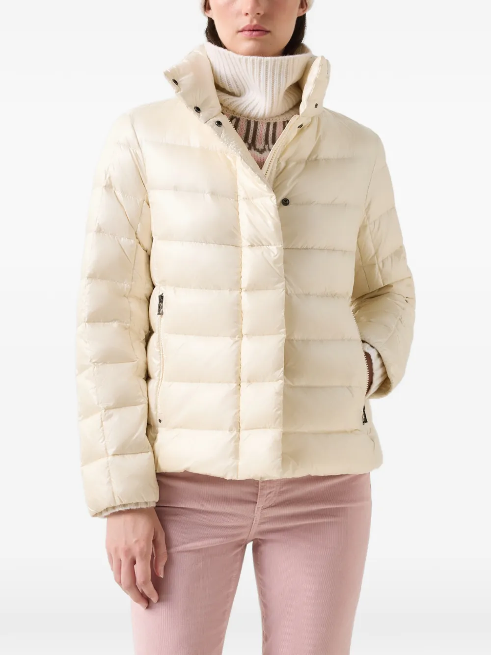 BOGNER Marcy high-neck puffer jacket Wit