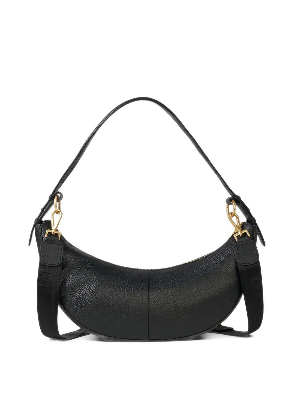 BOGNER Wallis Kyla grained leather shoulder bag Zwart
