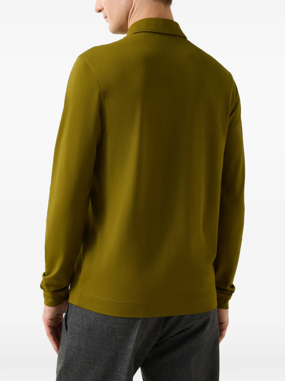 BOGNER Timon long-sleeve polo shirt Groen