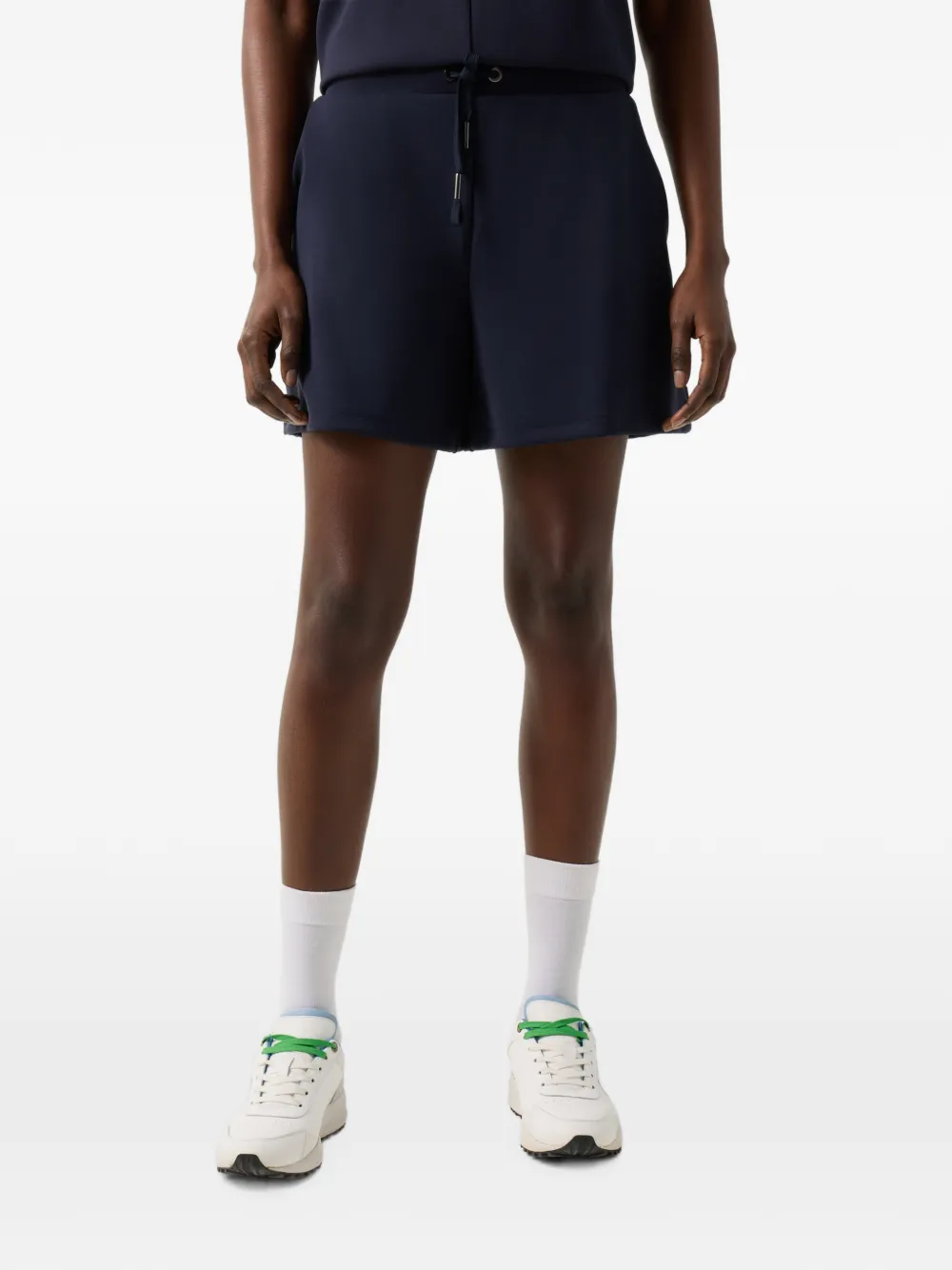 BOGNER Alea logo-tape drawstring shorts Blauw