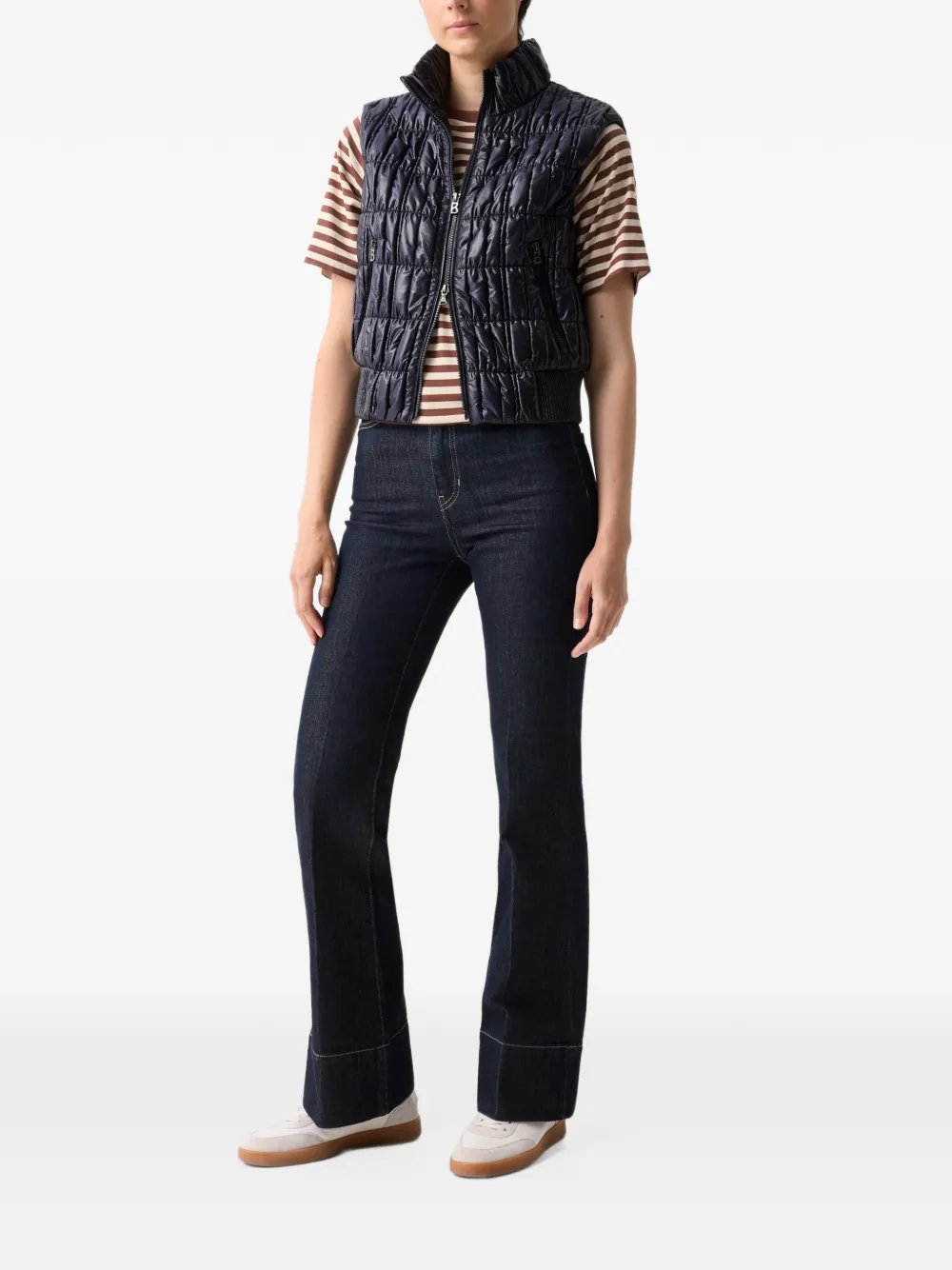 BOGNER Raya striped T-shirt Bruin