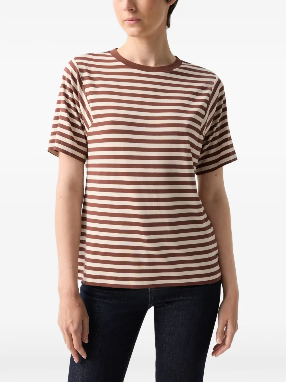 BOGNER Raya striped T-shirt Bruin
