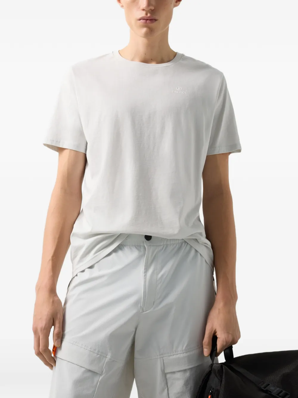 BOGNER FIRE+ICE Mick graphic-print cotton T-shirt Beige