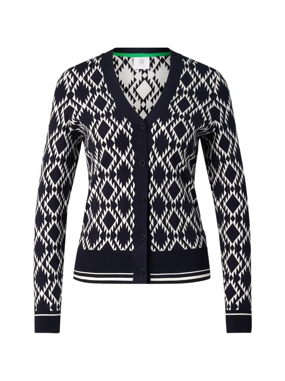 BOGNER Amber Cardigan aus Jacquardstrick - Blau