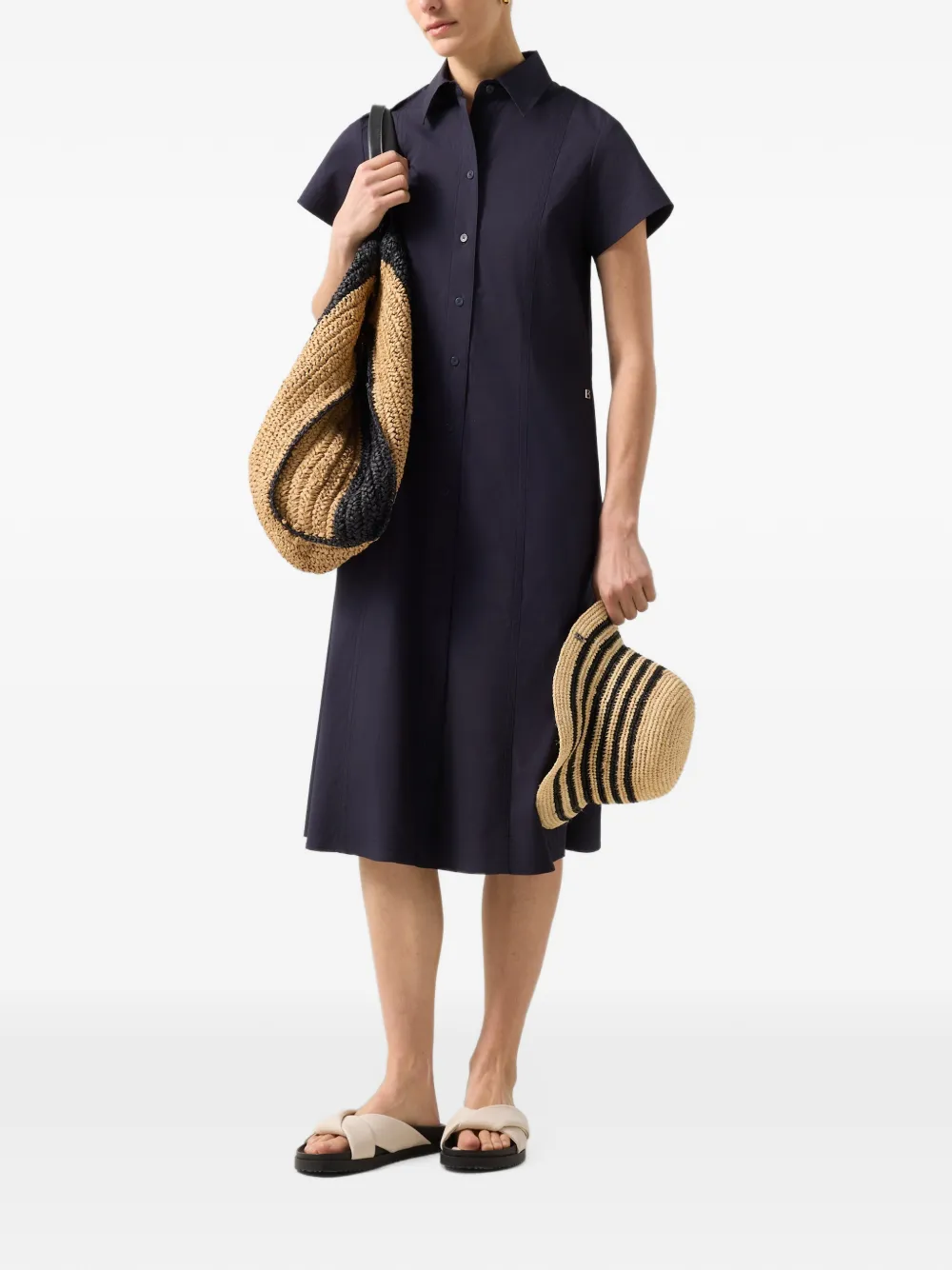 BOGNER Alison poplin shirt dress Blauw