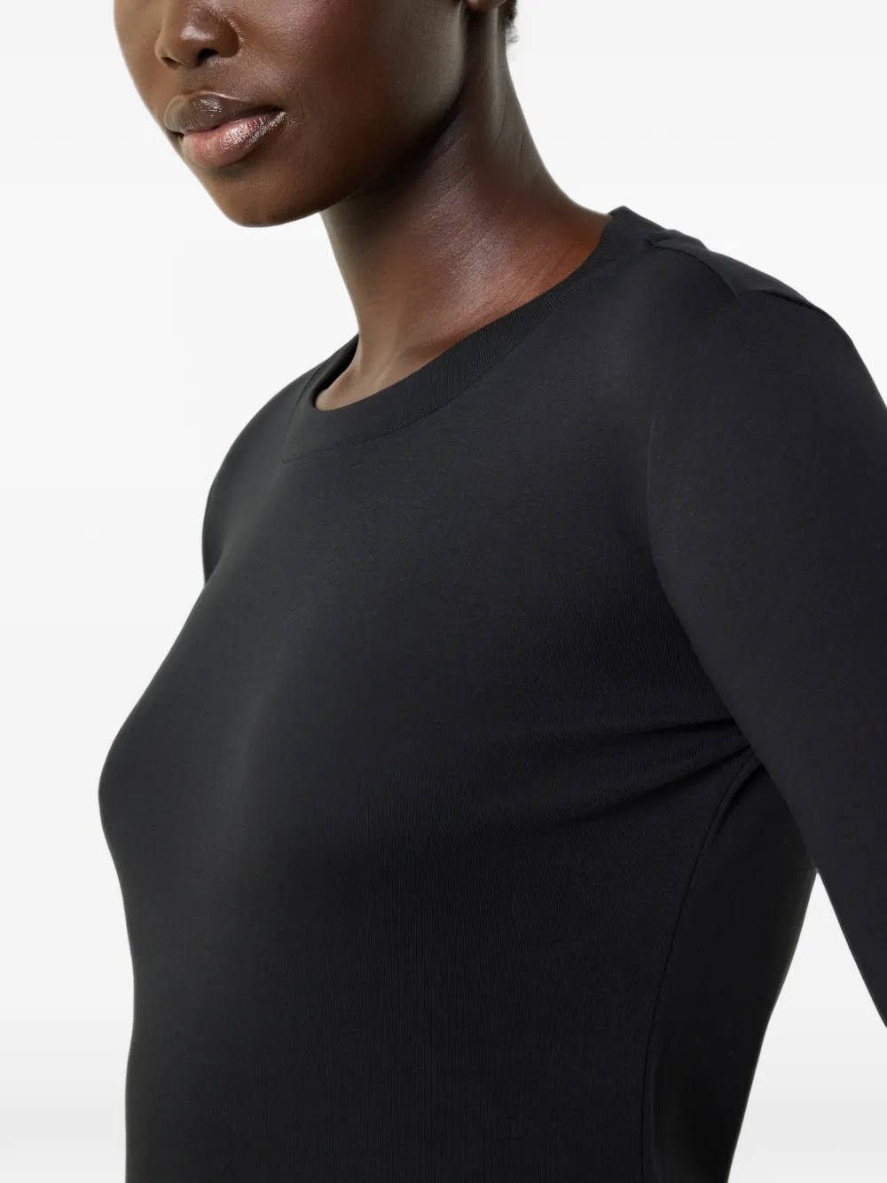 BOGNER Nikini logo-stitch long-sleeved T-shirt Zwart