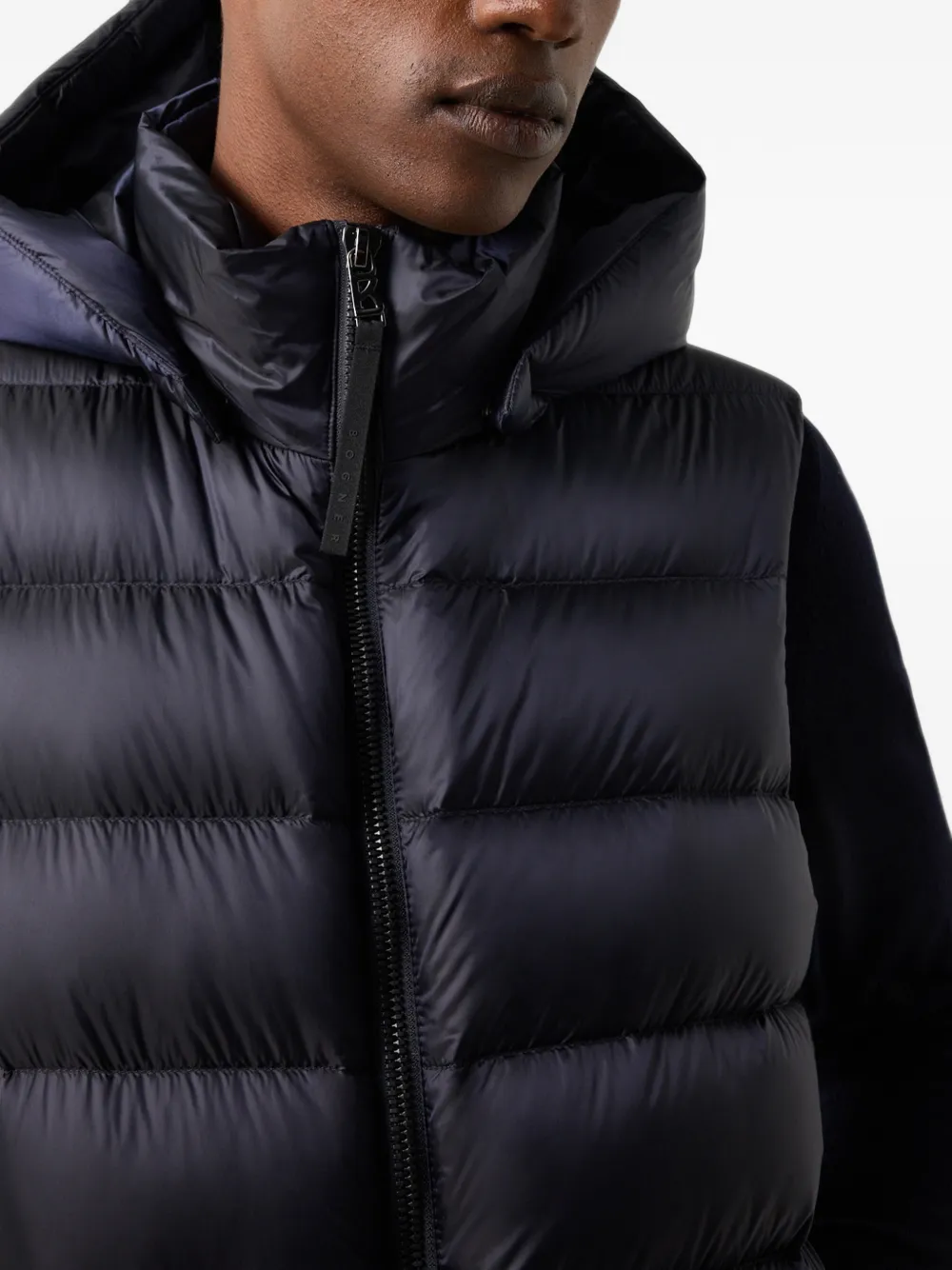 BOGNER Holger quilted gilet Blauw
