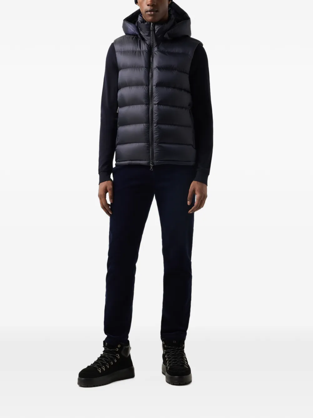 BOGNER Holger quilted gilet Blauw