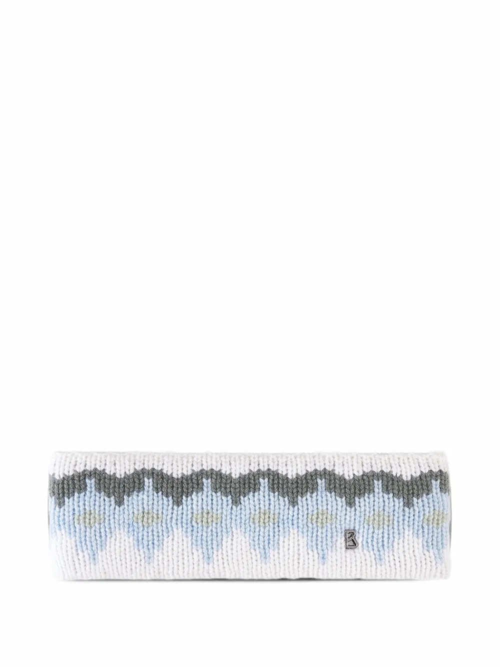 BOGNER Loca fair-isle print headband Wit