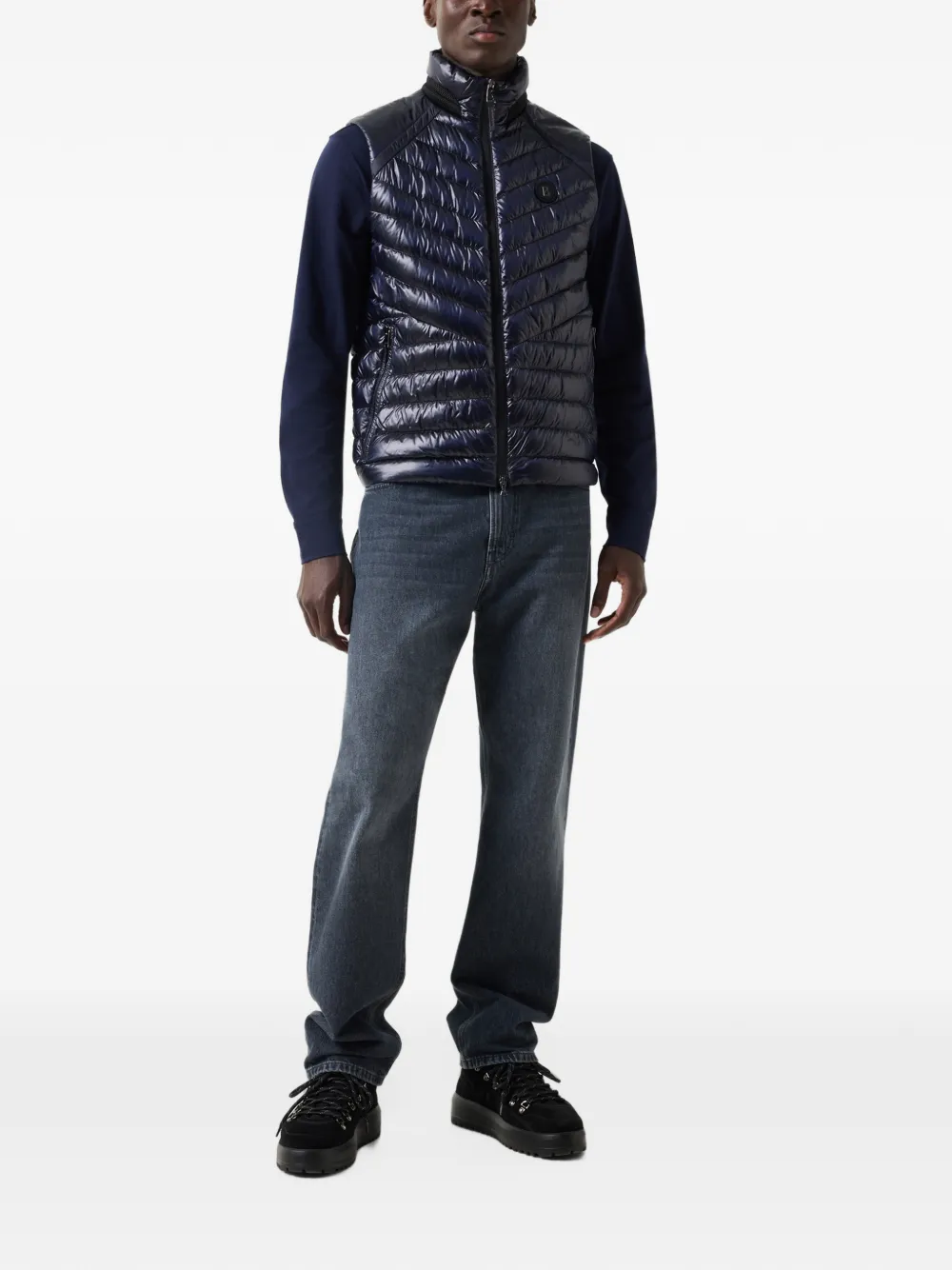 BOGNER Lasse quilted gilet Blauw