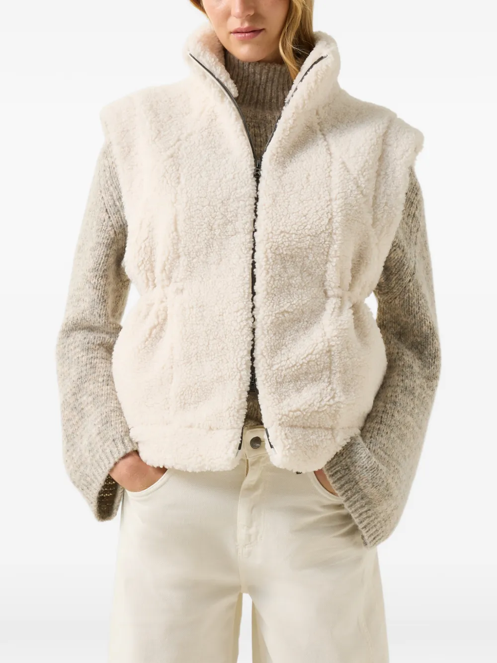 BOGNER Kylie teddy gilet Beige