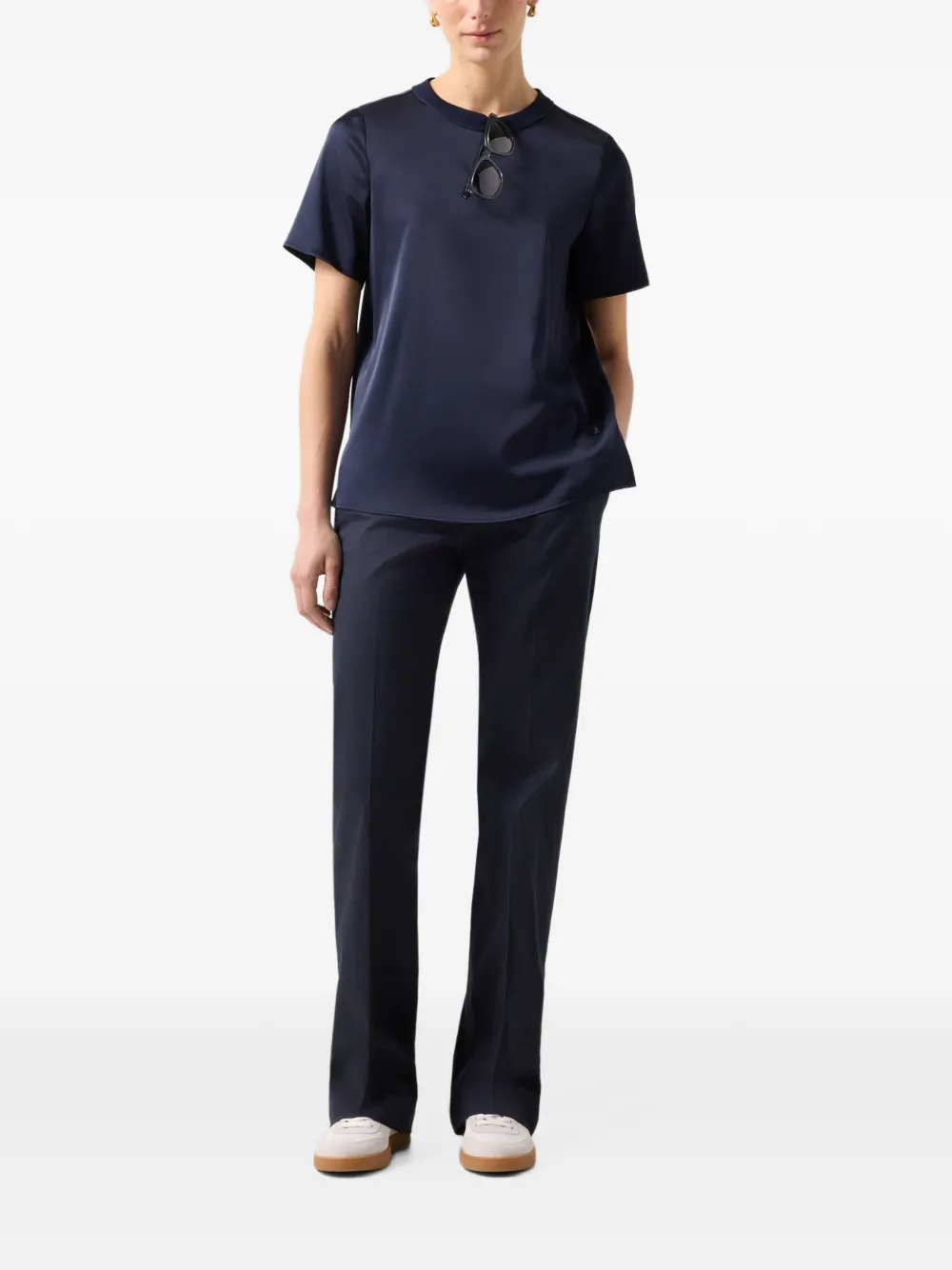 BOGNER Jody gabardine trousers Blauw