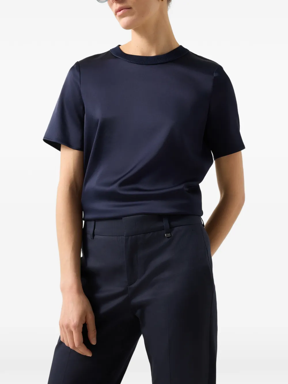 BOGNER Jody gabardine trousers Blauw