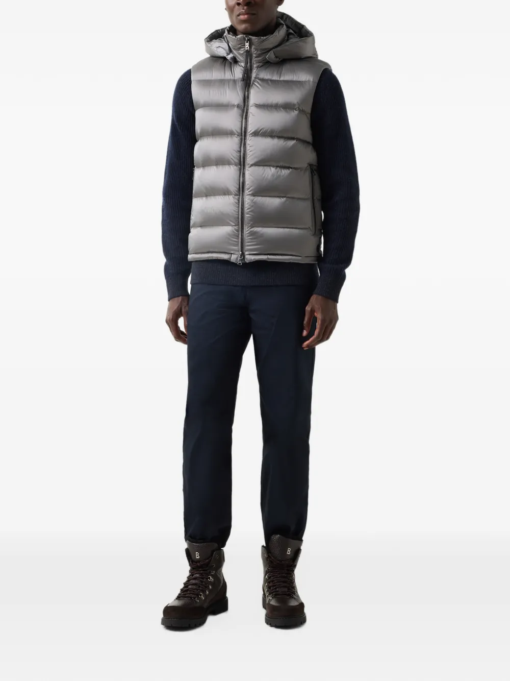 BOGNER Holger quilted gilet Grijs