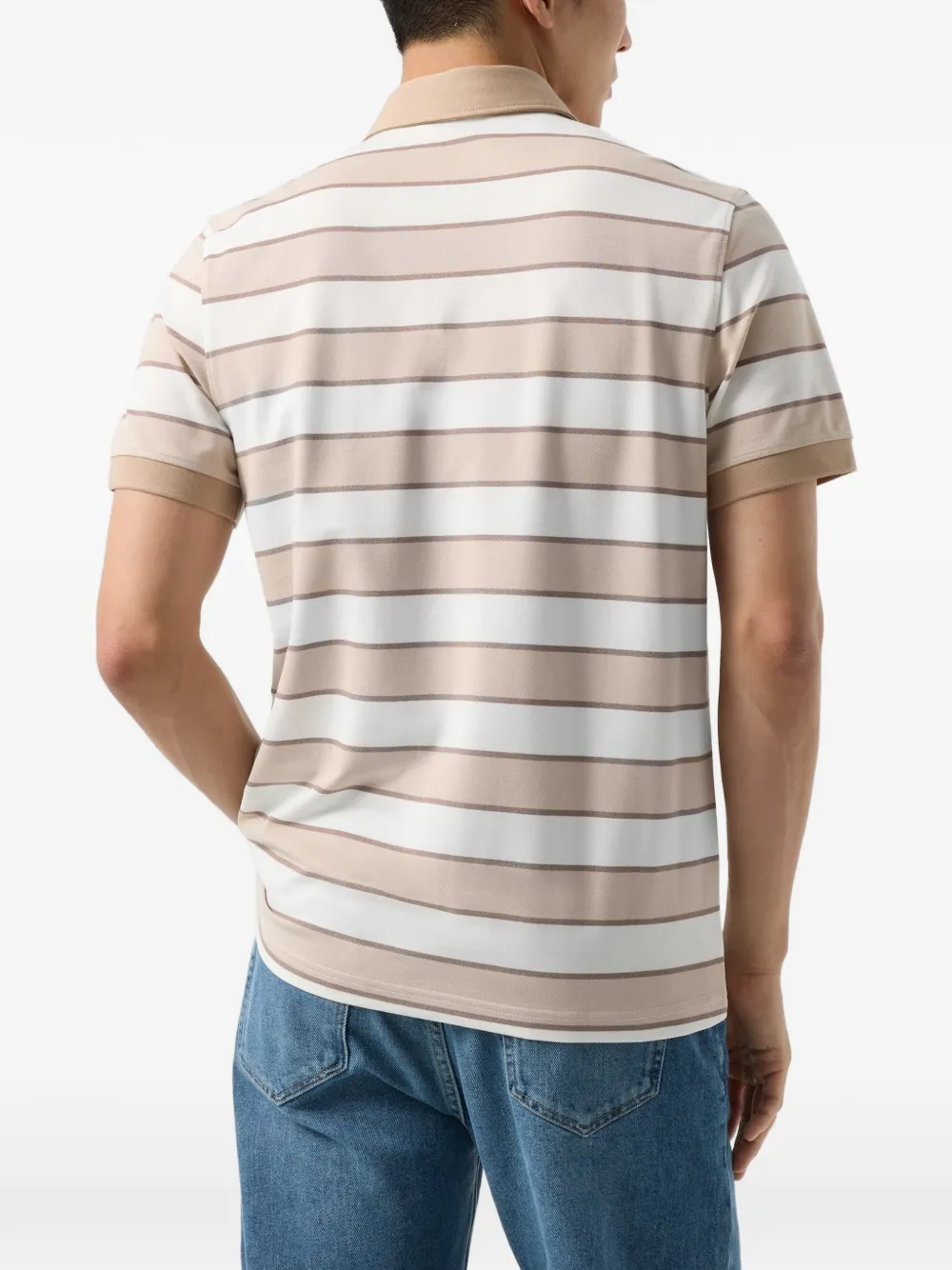 BOGNER striped polo shirt Beige