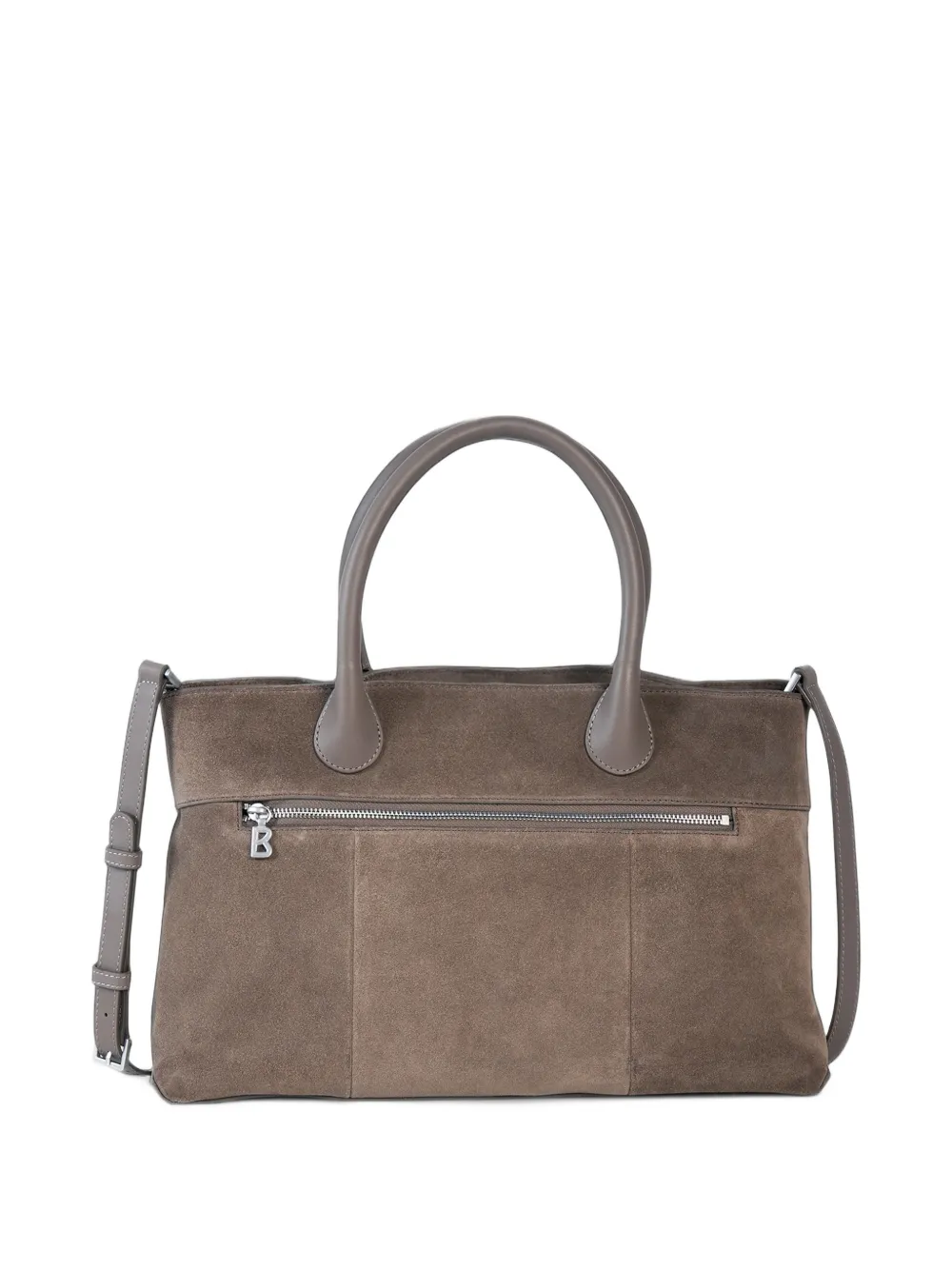 BOGNER Loges Valesca suede tote bag Bruin