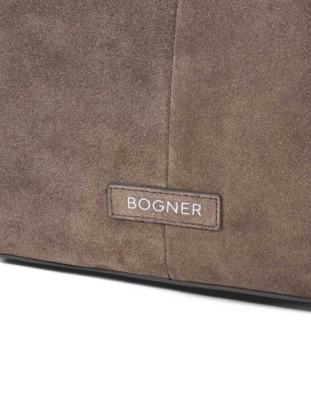 BOGNER Loges Valesca suede tote bag Bruin