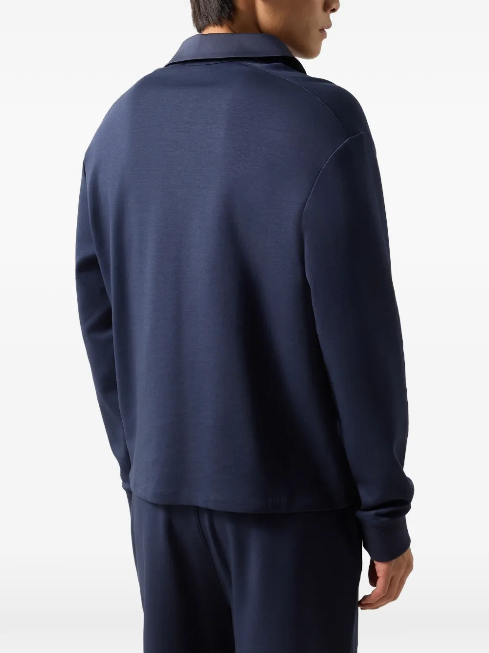 BOGNER Lionel polo-collar sweater Blauw
