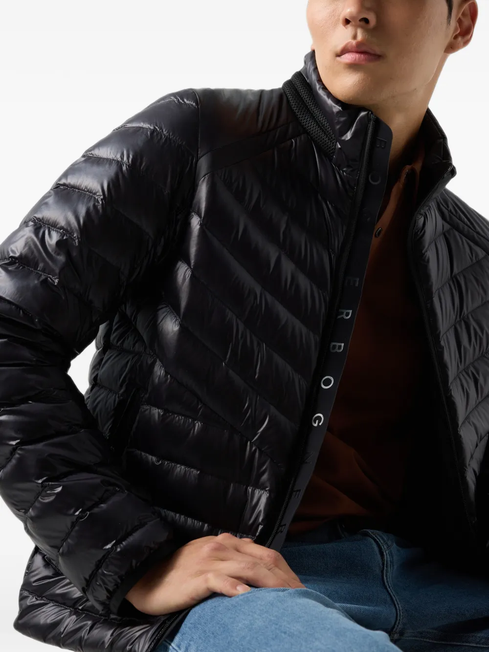 BOGNER Liman lightweight quilted jacket Zwart